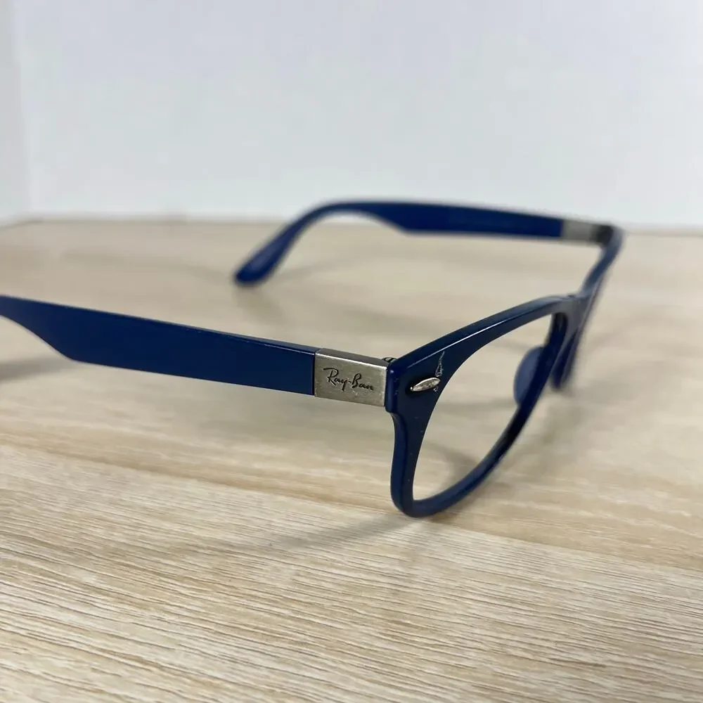 Ray-Ban RB4207 6015/8G LiteForce Sunglasses Blue Frames Only DAMAGED 55-17 Italy